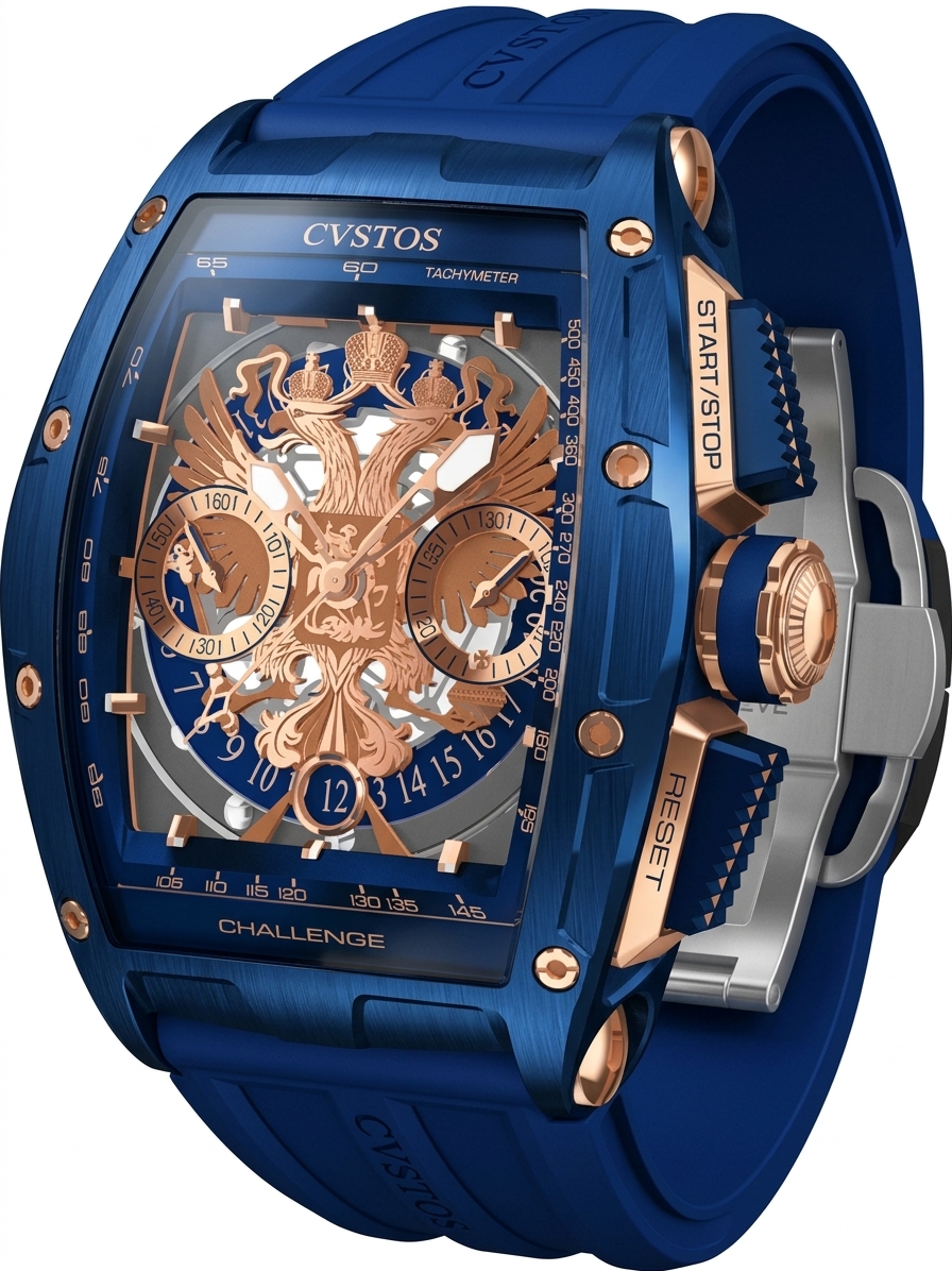 Blue Chronograph Watch for Men