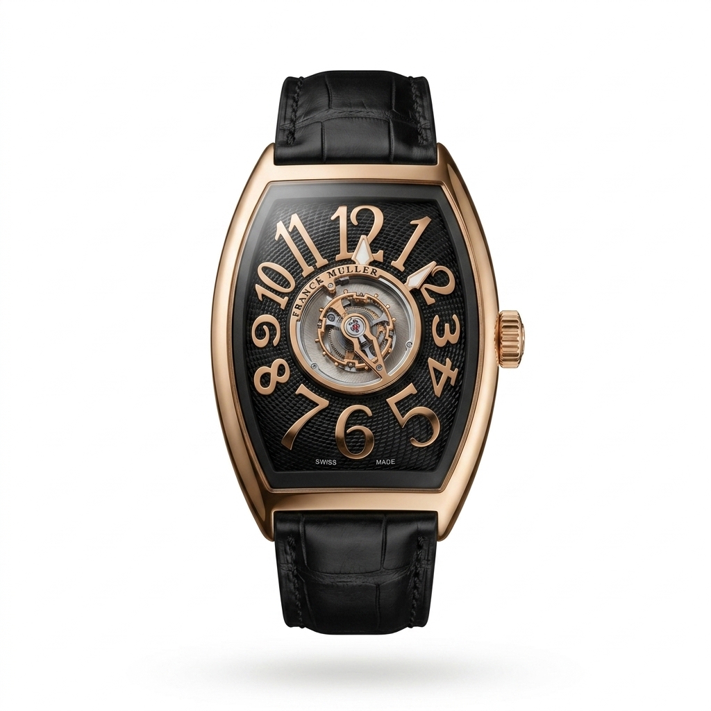 Franck Muller Cintrée Curvex Rose Gold Automatic Watch