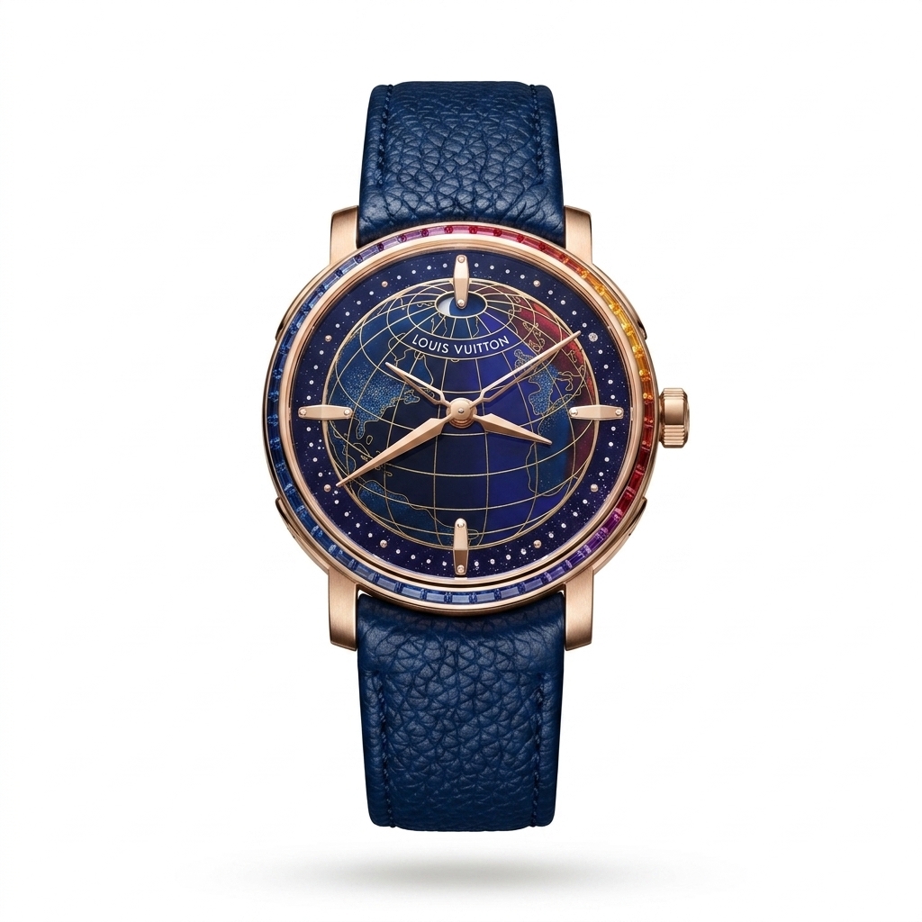 Louis Vuitton Tambour Global Map Watch