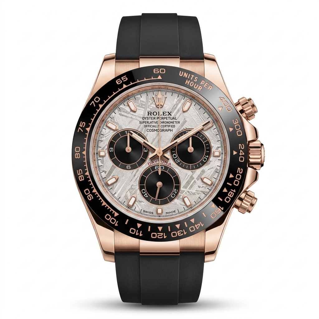 Men's Rose Gold Look Chronograph Watch