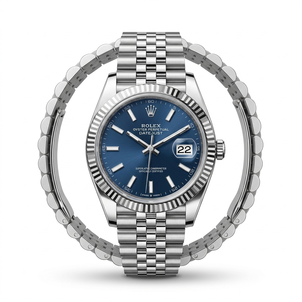 Rolex Datejust Blue Dial Automatic Watch