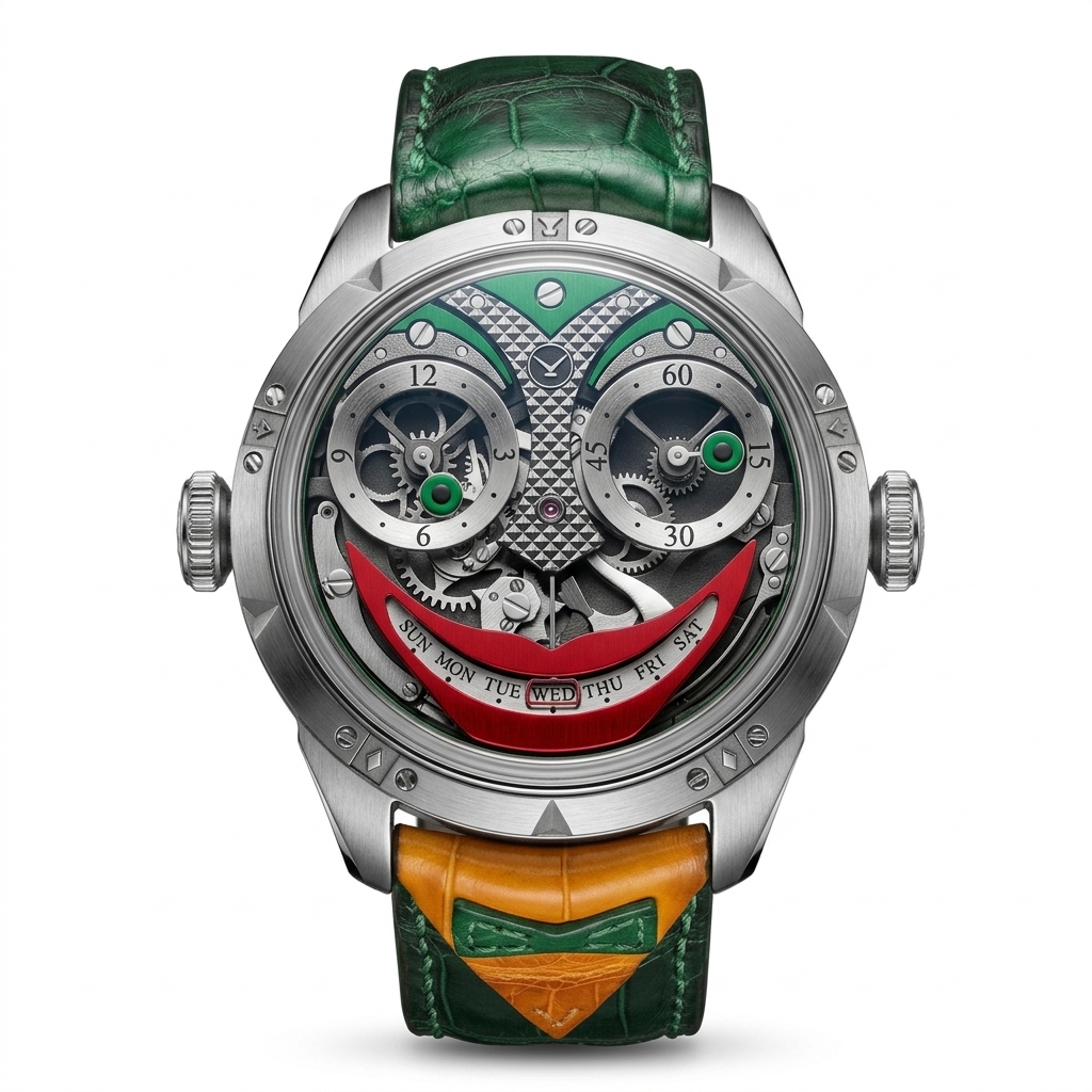 Unique Joker Face Dial Analog Watch for Men