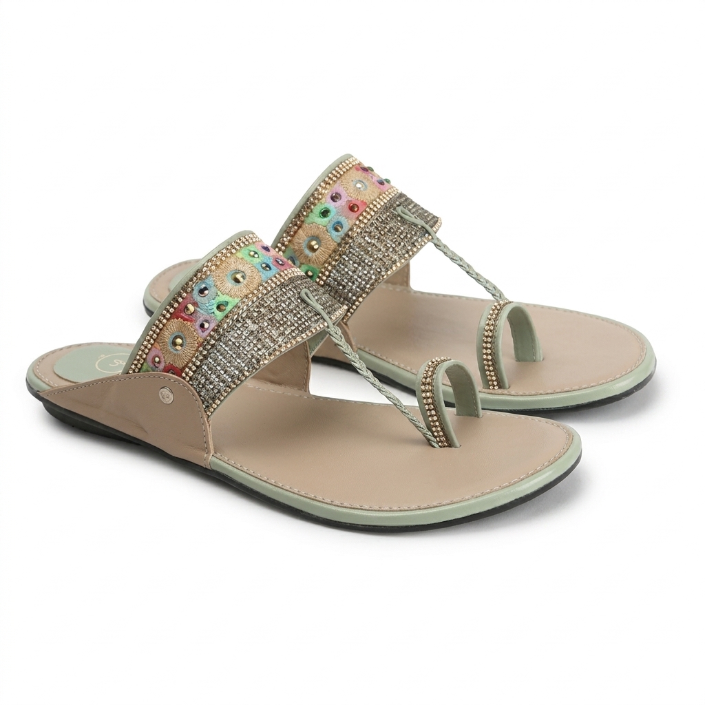 Women's Embellished Kolhapuri Sandals