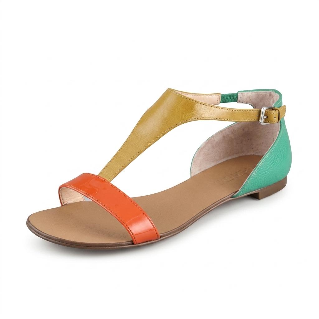 Multicolor Flat Sandals for Women
