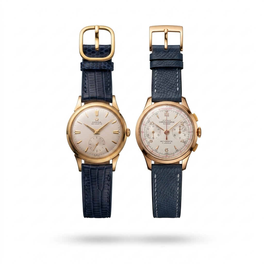 Omega Chronograph Gold Watch