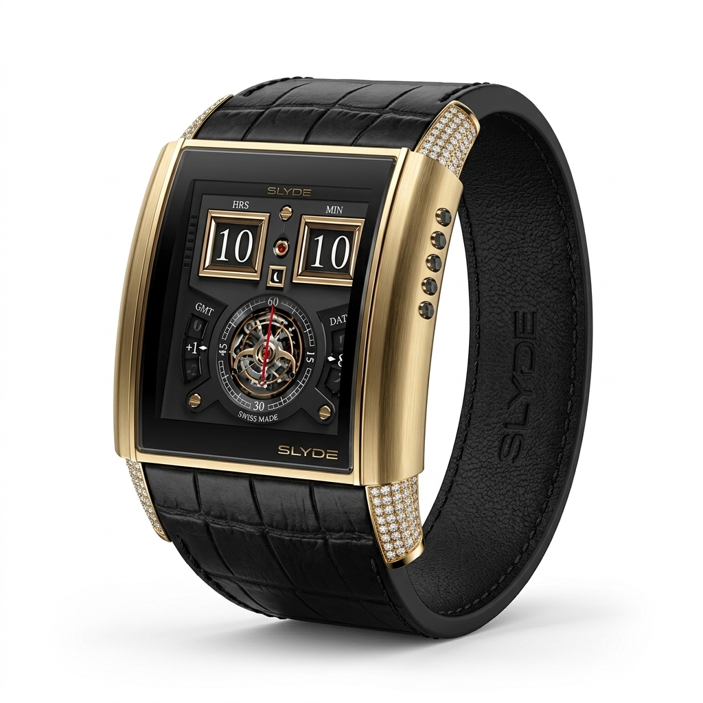 Slyde Luxury Gold Diamond Swiss Watch