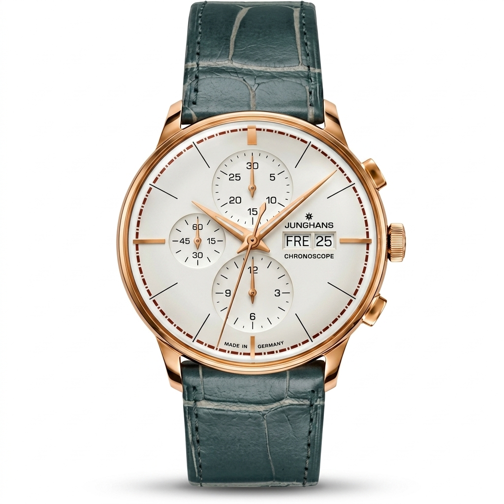 Junghans Max Bill Chronoscope Rose Gold Watch
