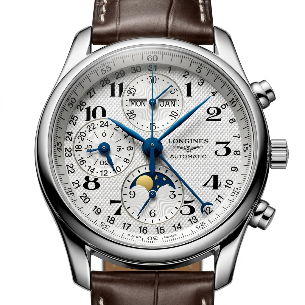 Longines Master Chronograph Moon Phase Automatic Watch