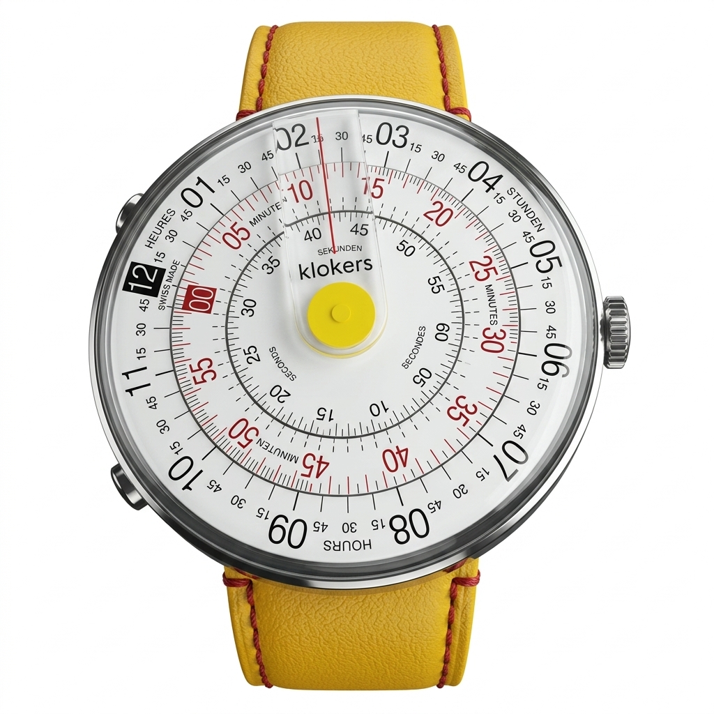 Klokers Klok-01 Yellow Leather Watch