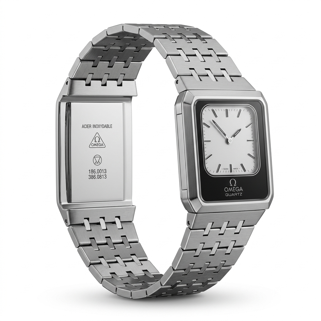 Omega Quartz Vintage SS Watch | Classic Design