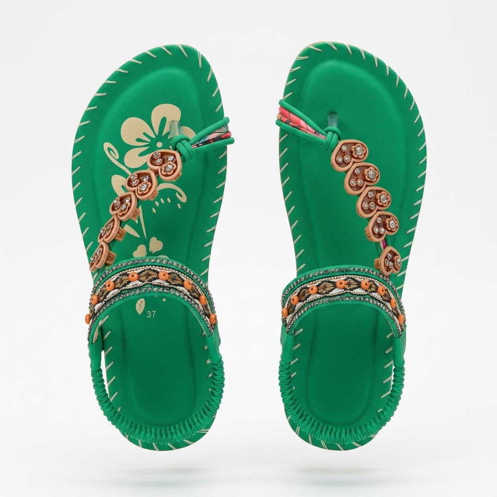 Women's Ethnic Embellished Flat Sandals