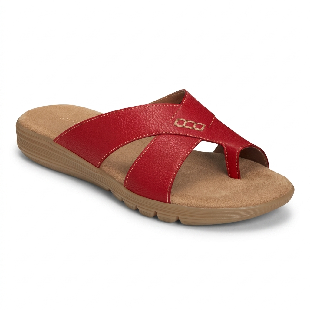 Stylish Red Wedge Sandals for Women