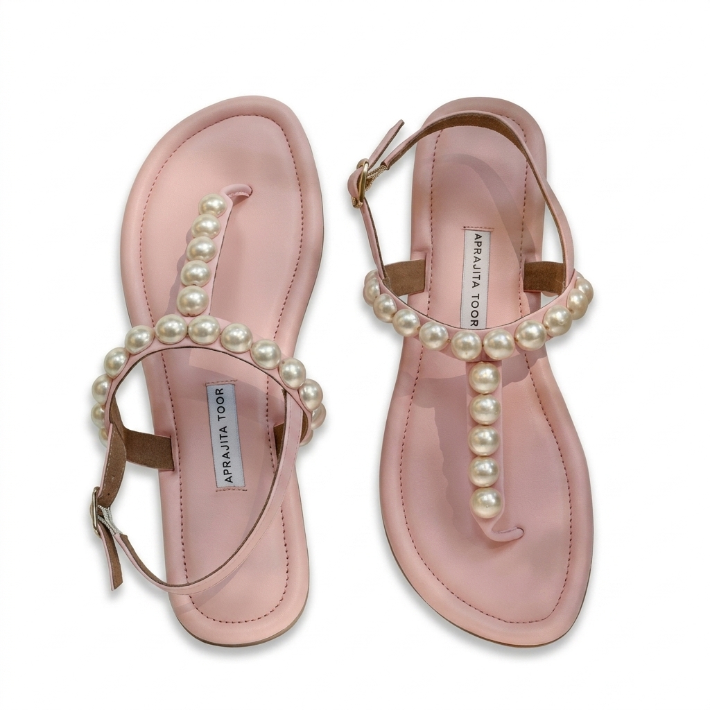 Aprajita Toor Pearl Flat Sandals