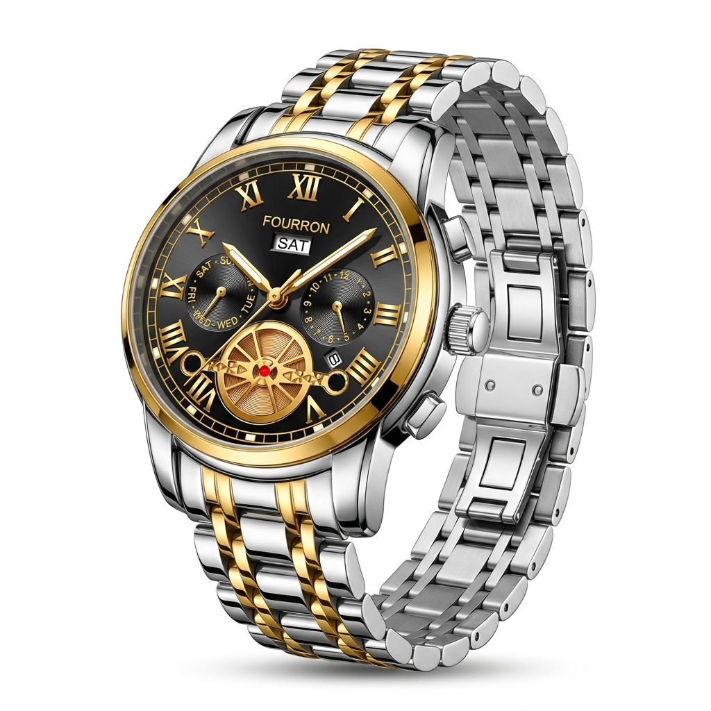Men's Fourron Dual Tone Analog Watch