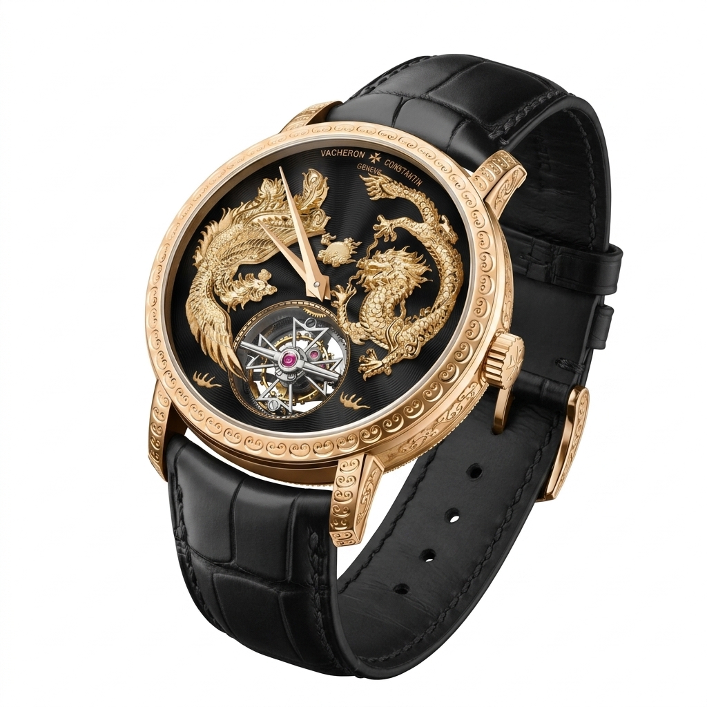 Vacheron Constantin Tourbillon Dragon Gold Watch