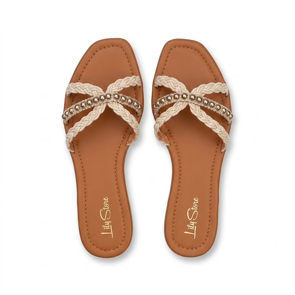 Stylish Braided Flat Sandals for Women