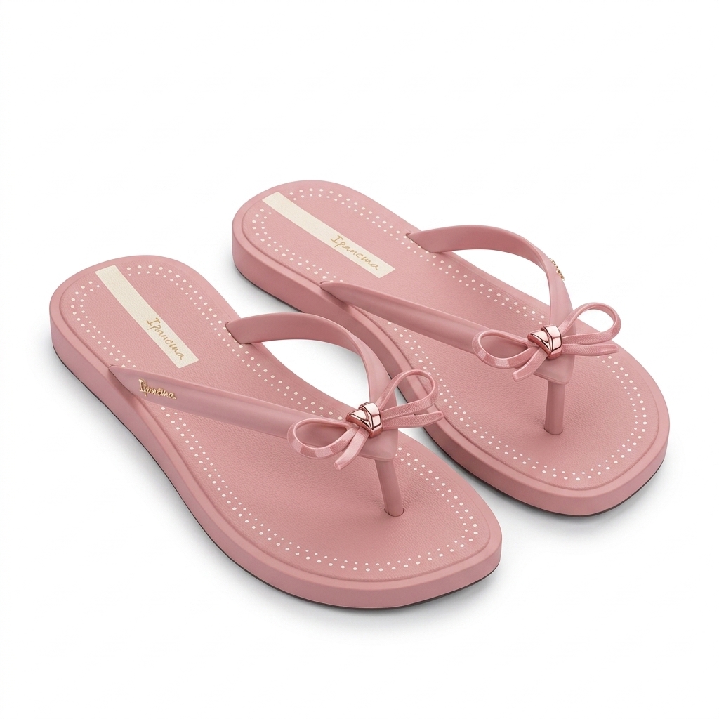 Ipanema Class Charm II Pink Bow Flip-Flops for Women