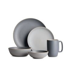 Matte Grey Ceramic Dinner Set | 5 Pcs