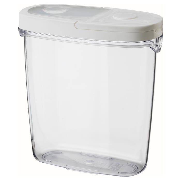 Dry Food Storage Container with Dispensing Lid