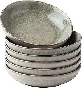 Rustic Ceramic Bowls Set of 6