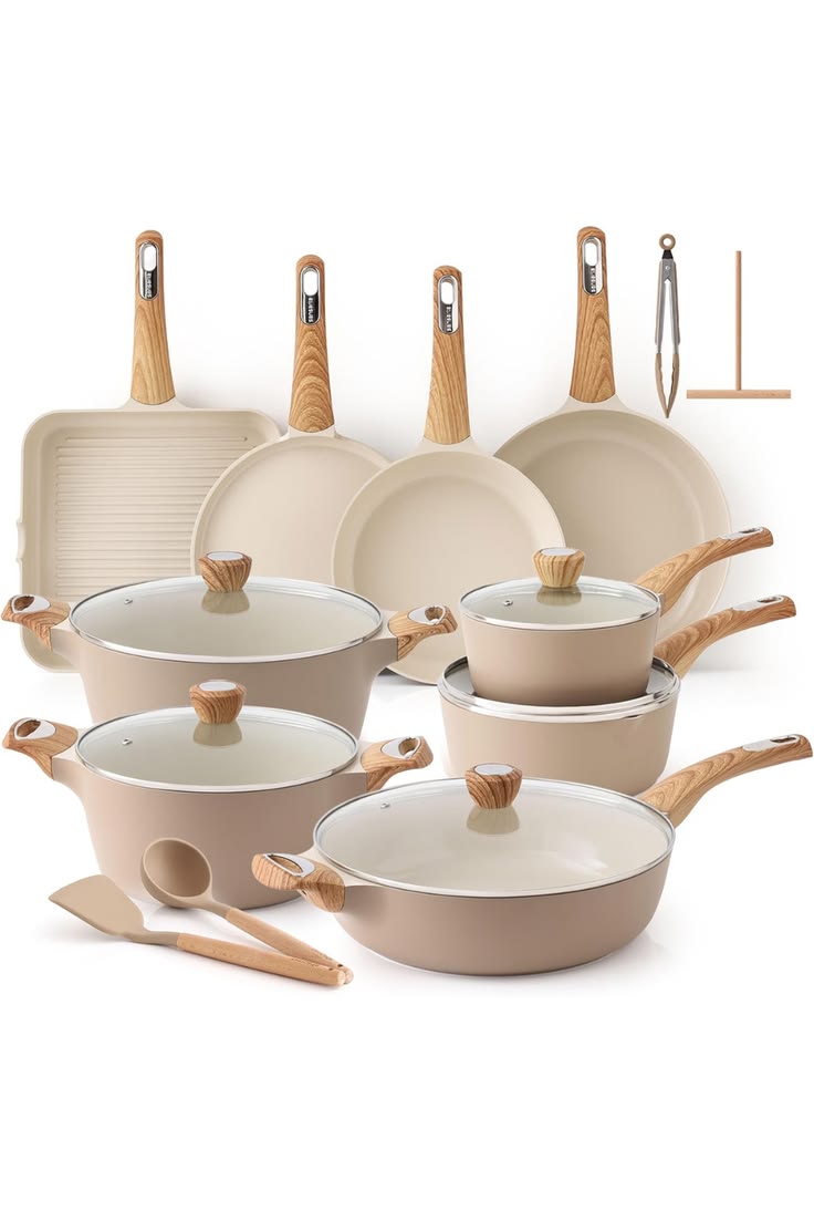 Premium Non-Stick Cookware Set with Lids
