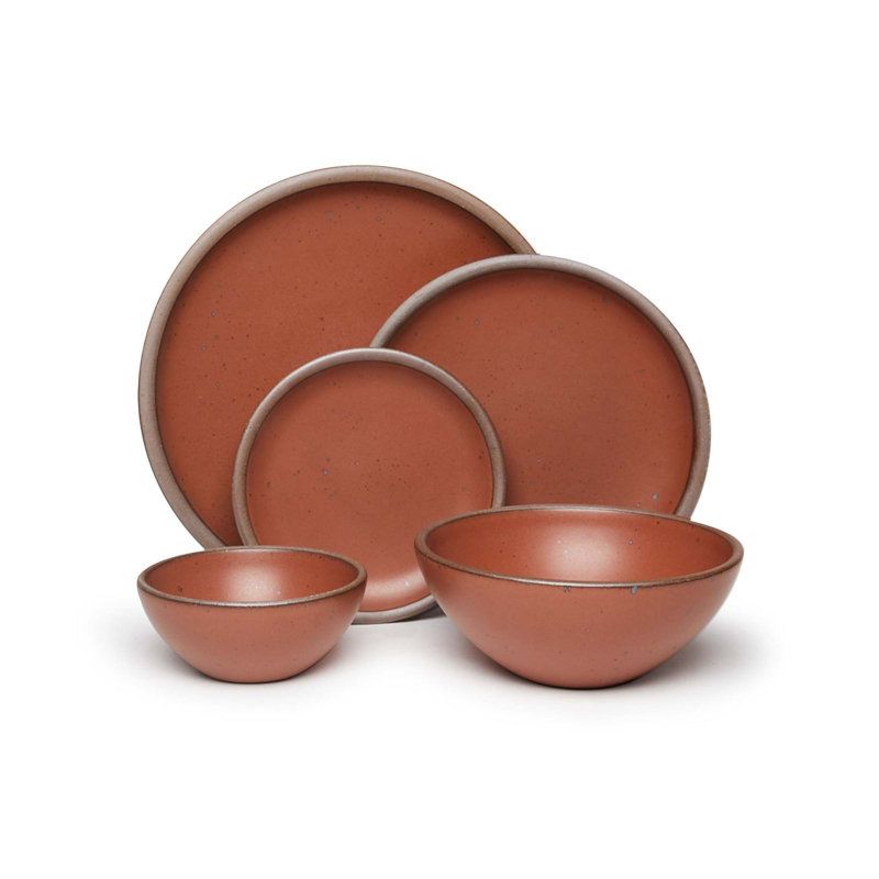 Rustic Terracotta 4 Pc Dinner Set