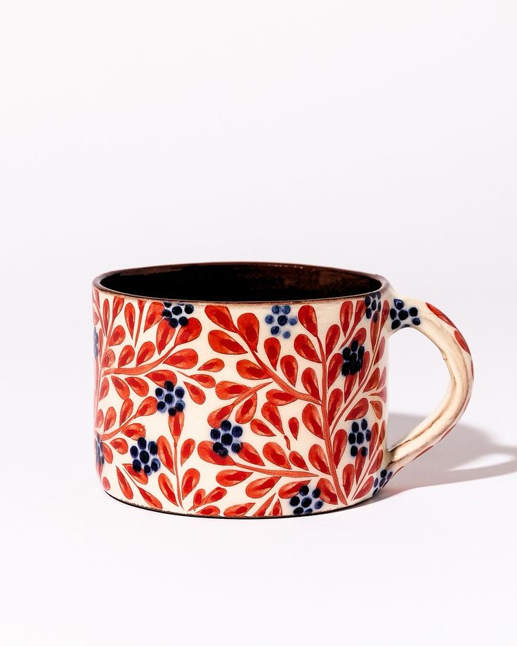 Designer Hand-Painted Ceramic Mug