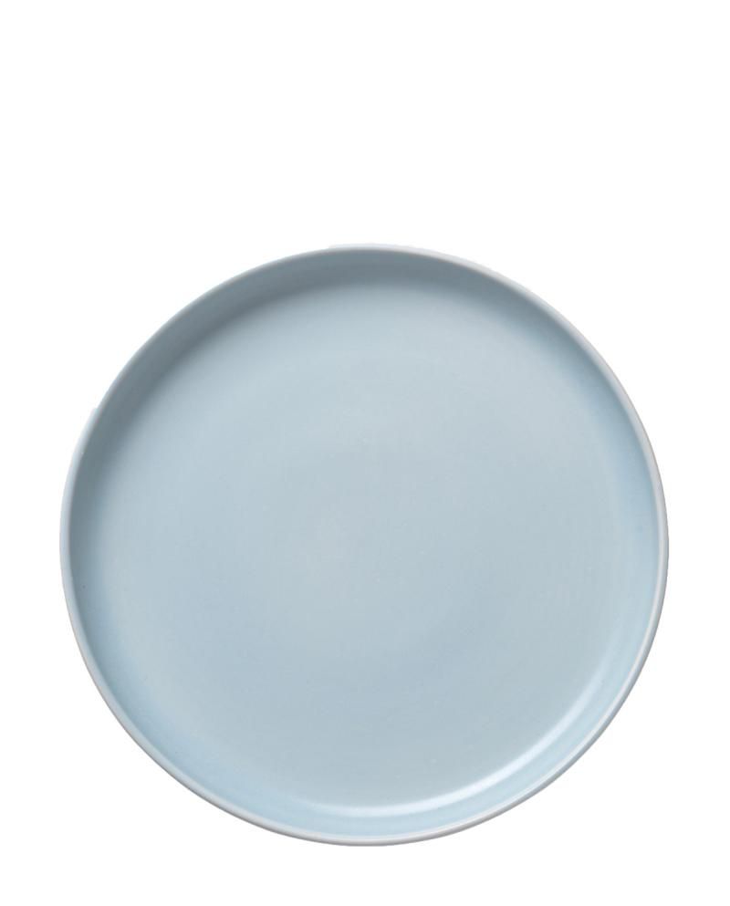 Matte Light Blue Ceramic Dinner Plate
