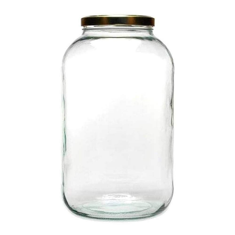2L Clear Glass Storage Jar with Airtight Lid