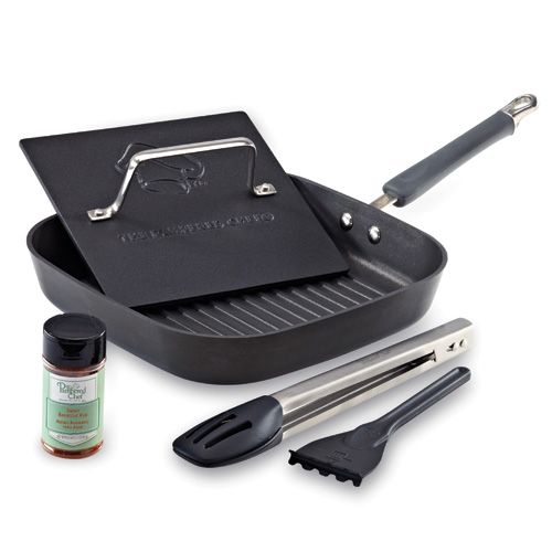 Square Grill Pan Cookware Set with Press
