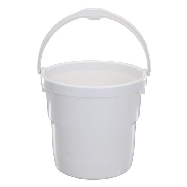 White Plastic Bucket 10L for Home Cleaning