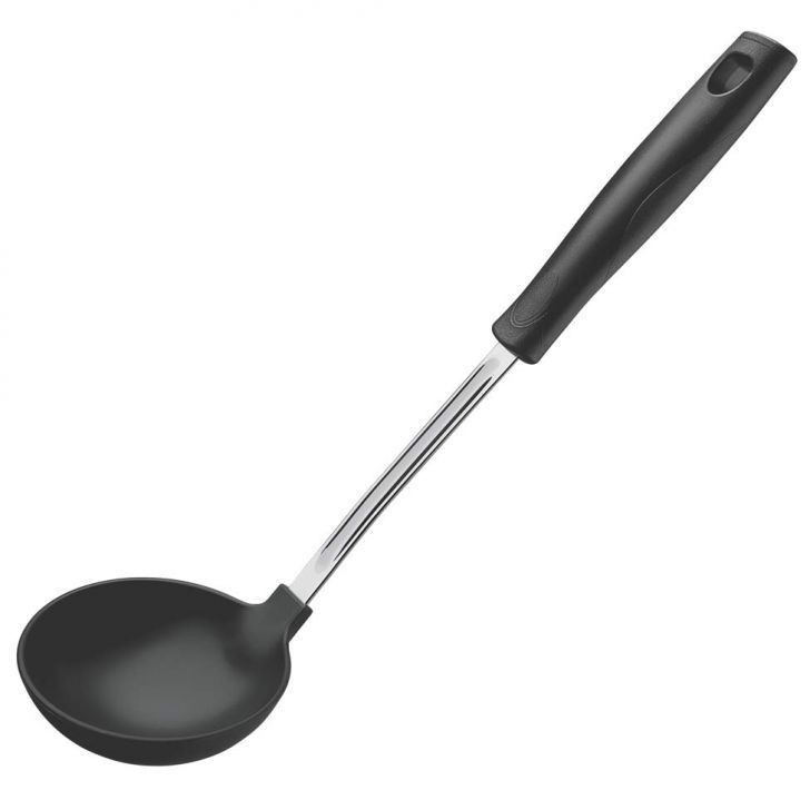Silicone & Steel Non-Stick Ladle for Kitchen