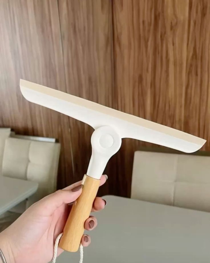 Glass Window Cleaning Squeegee with Wooden Handle