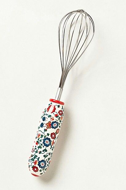 Floral Design Stainless Steel Whisk for Kitchen
