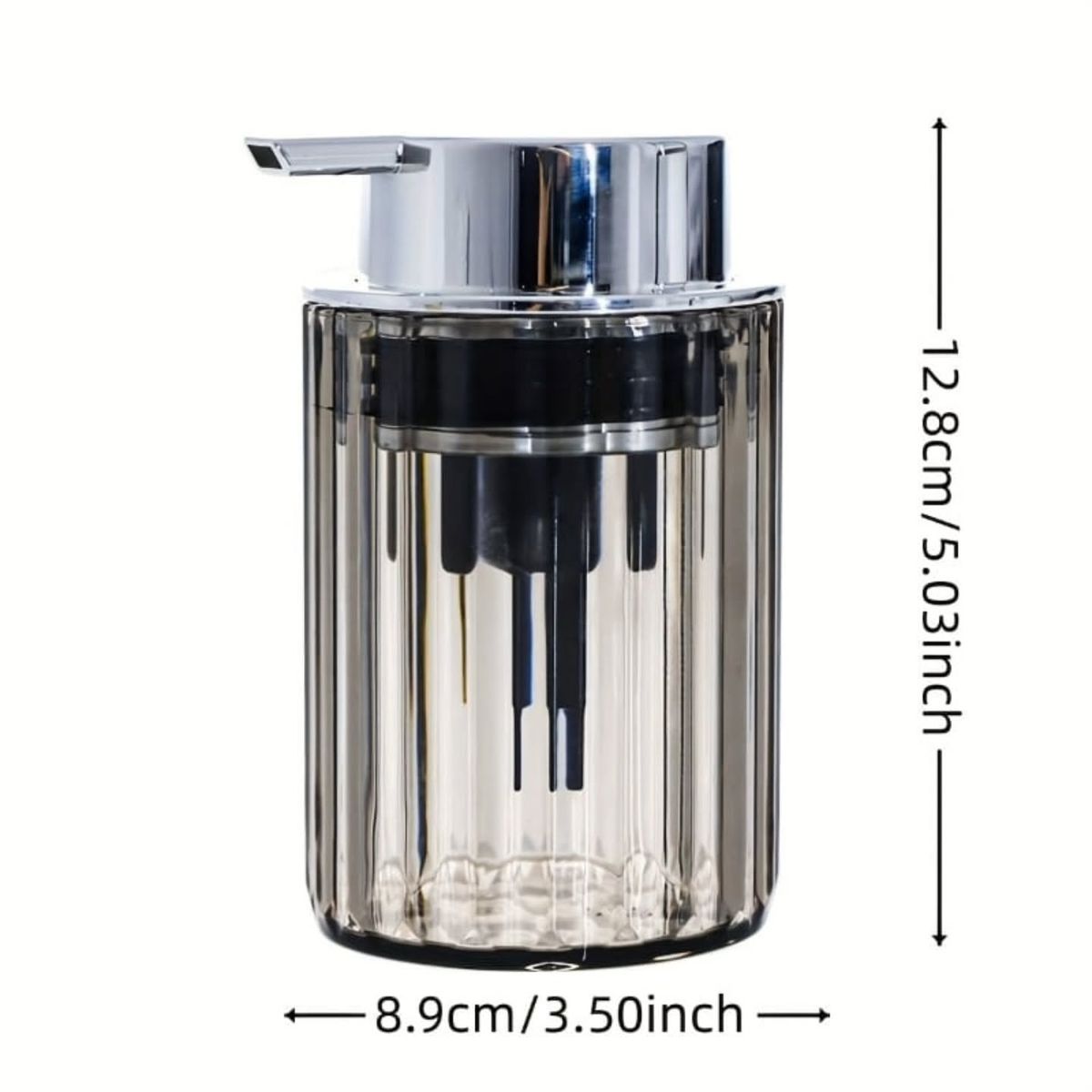 Ribbed Liquid Soap Dispenser for Bathroom/Kitchen