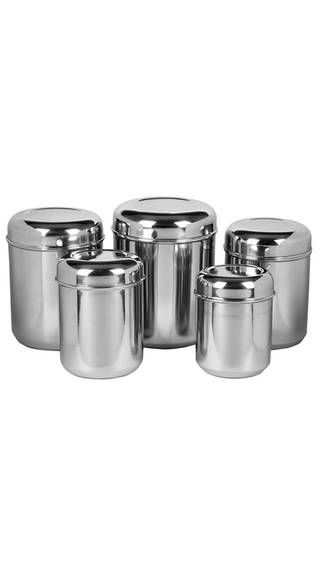Stainless Steel Storage Container Set of 5 Pcs