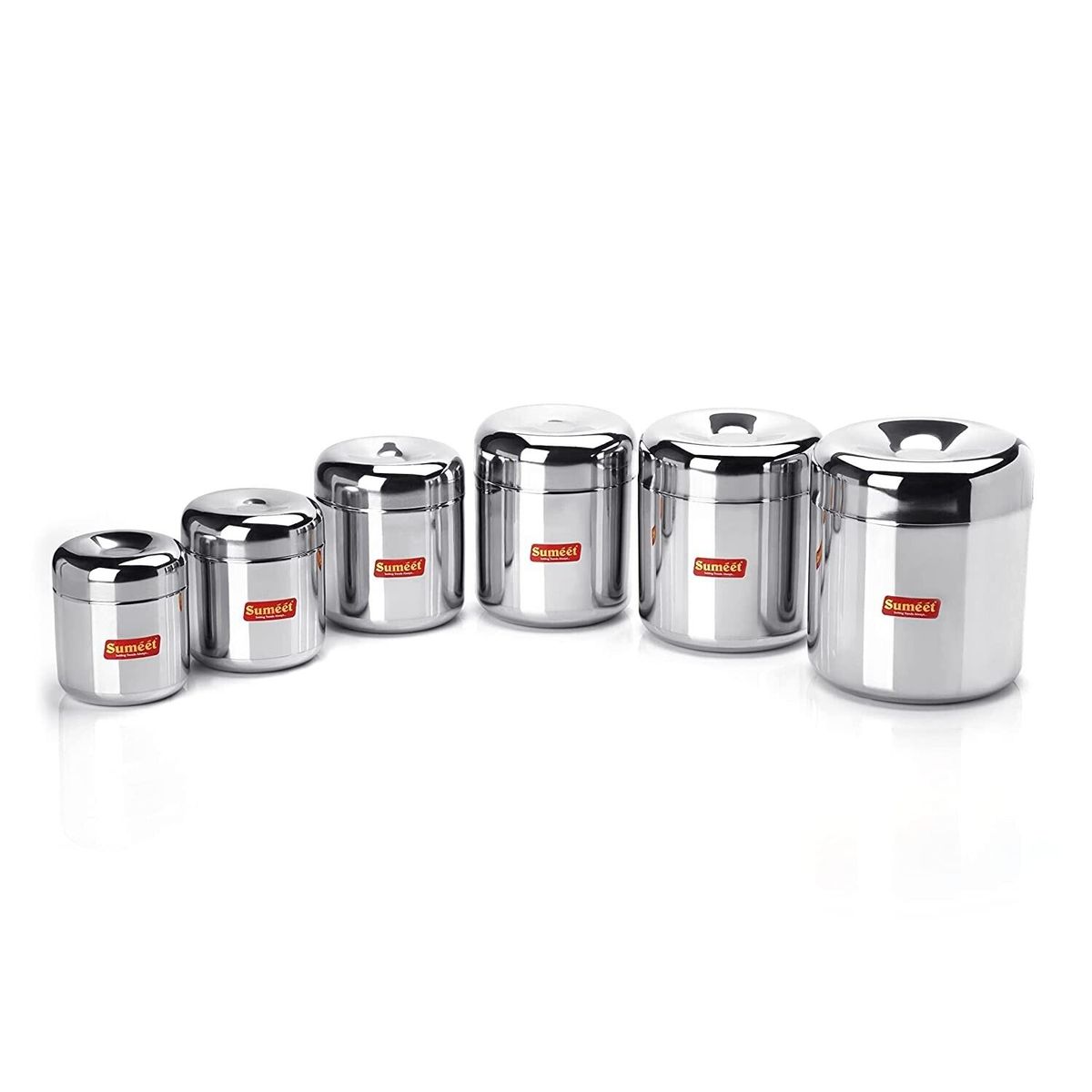Sumeet Stainless Steel Dabba Set of 6 | Food Grade
