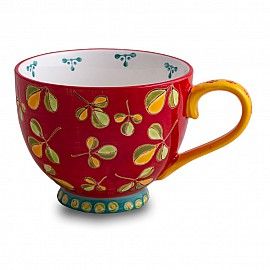 Vibrant Hand-Painted Ceramic Mug | Home Decor