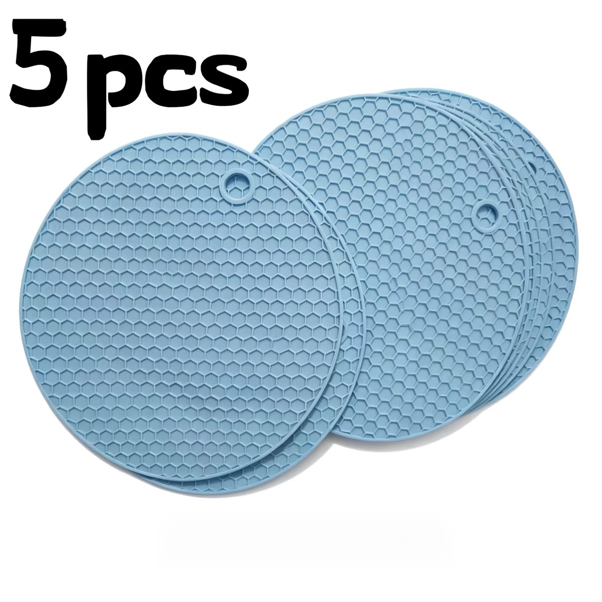 5 Pcs Silicone Hot Pad Trivet Mat Set | Kitchen Essentials