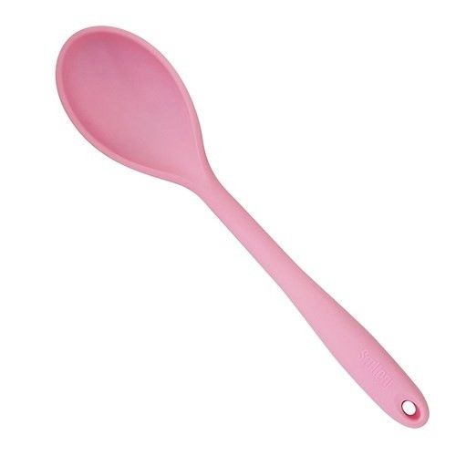Pink Silicone Cooking Spoon Heat Resistant