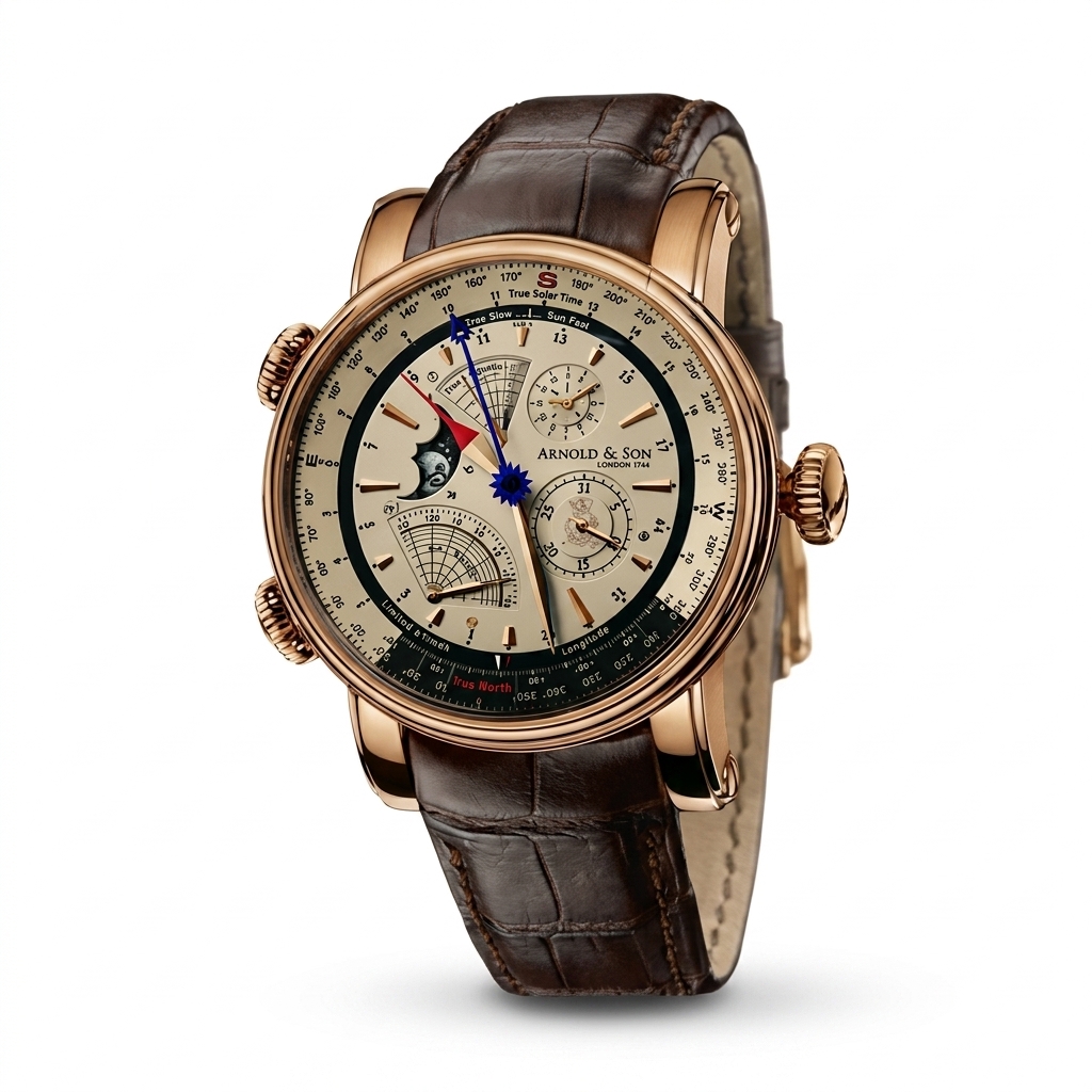 Arnold & Son Luxury Rose Gold Mechanical Watch