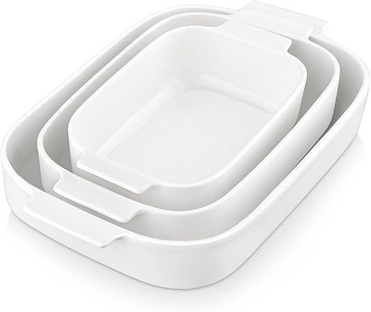 Generic Ceramic Baking Dish Set (3 Pcs)
