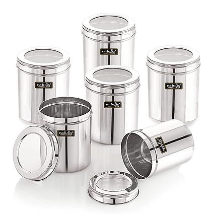 Stainless Steel Storage Container Set (6 pcs)