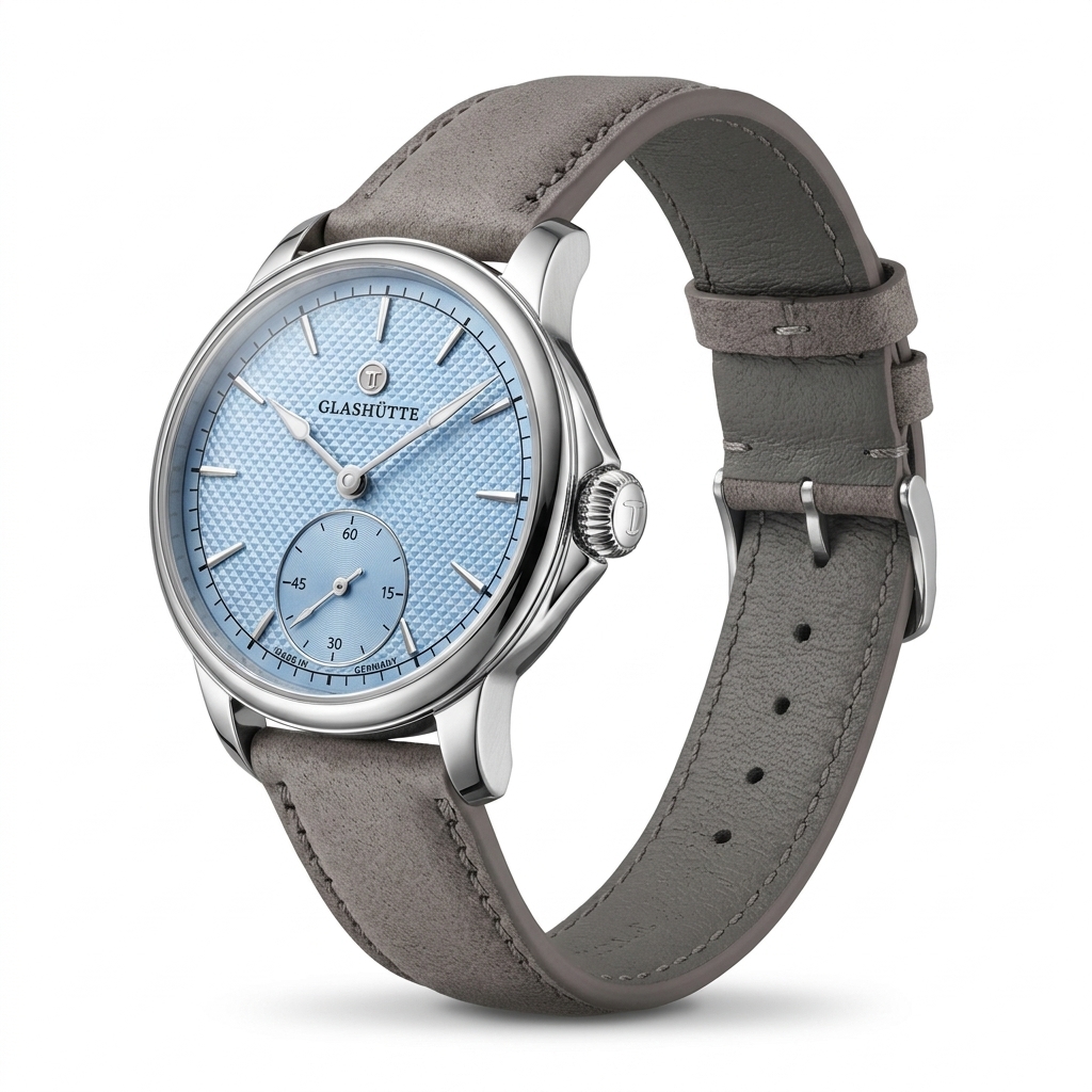 Stylish Mens Analog Watch with Faux Leather Strap