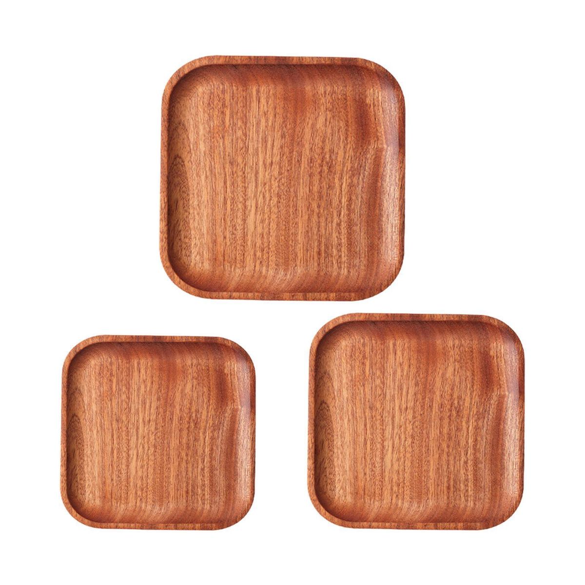 Wooden Serving Trays | Snack Platters Set of 3