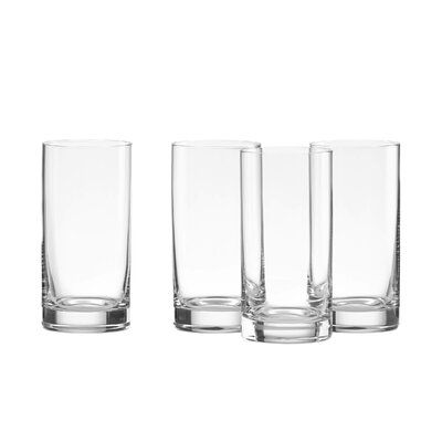 Premium Clear Glass Tumblers (Set of 4)