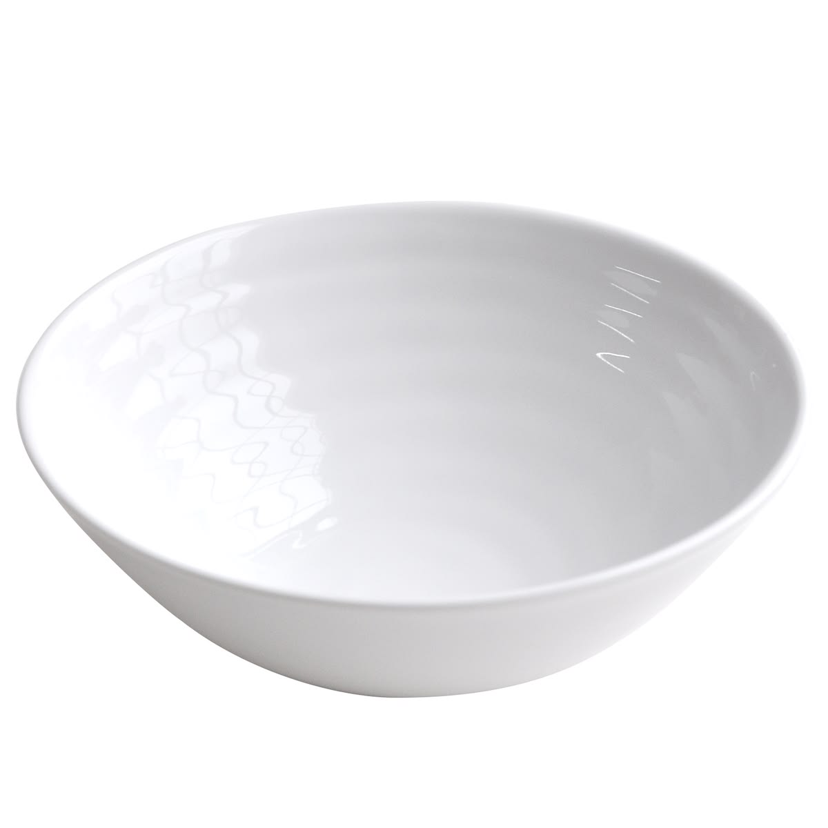 Elegant White Ceramic Serving Bowl for Dining