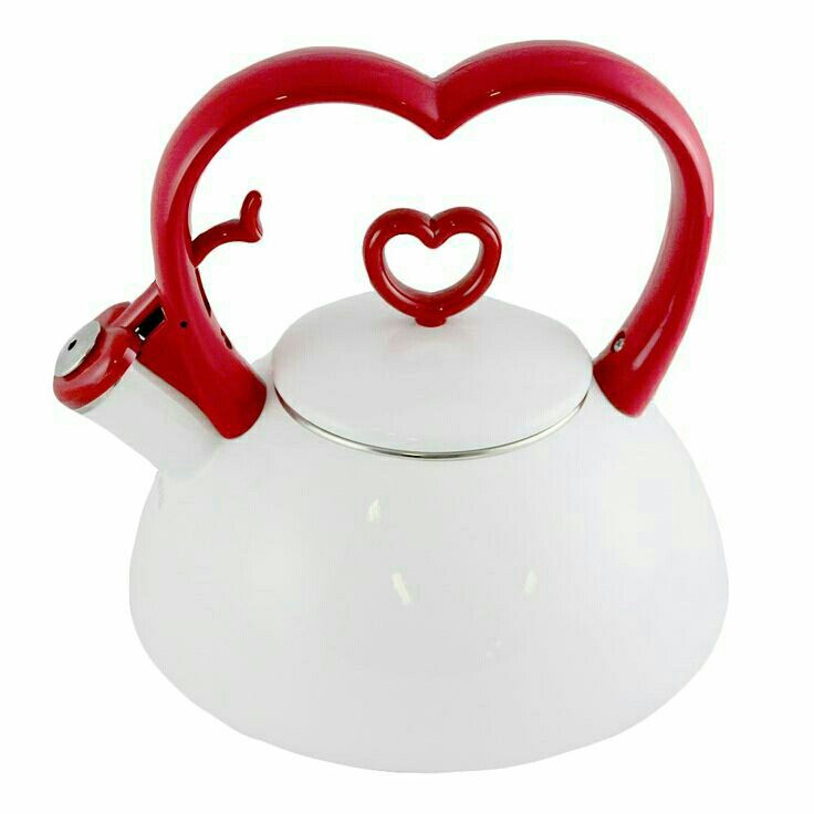 Heart Shaped Handle Whistling Kettle