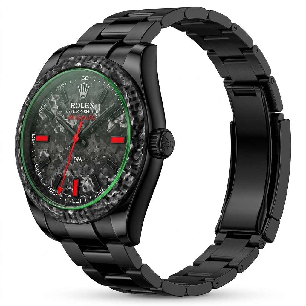 Black Carbon Fiber Dial Men's Watch