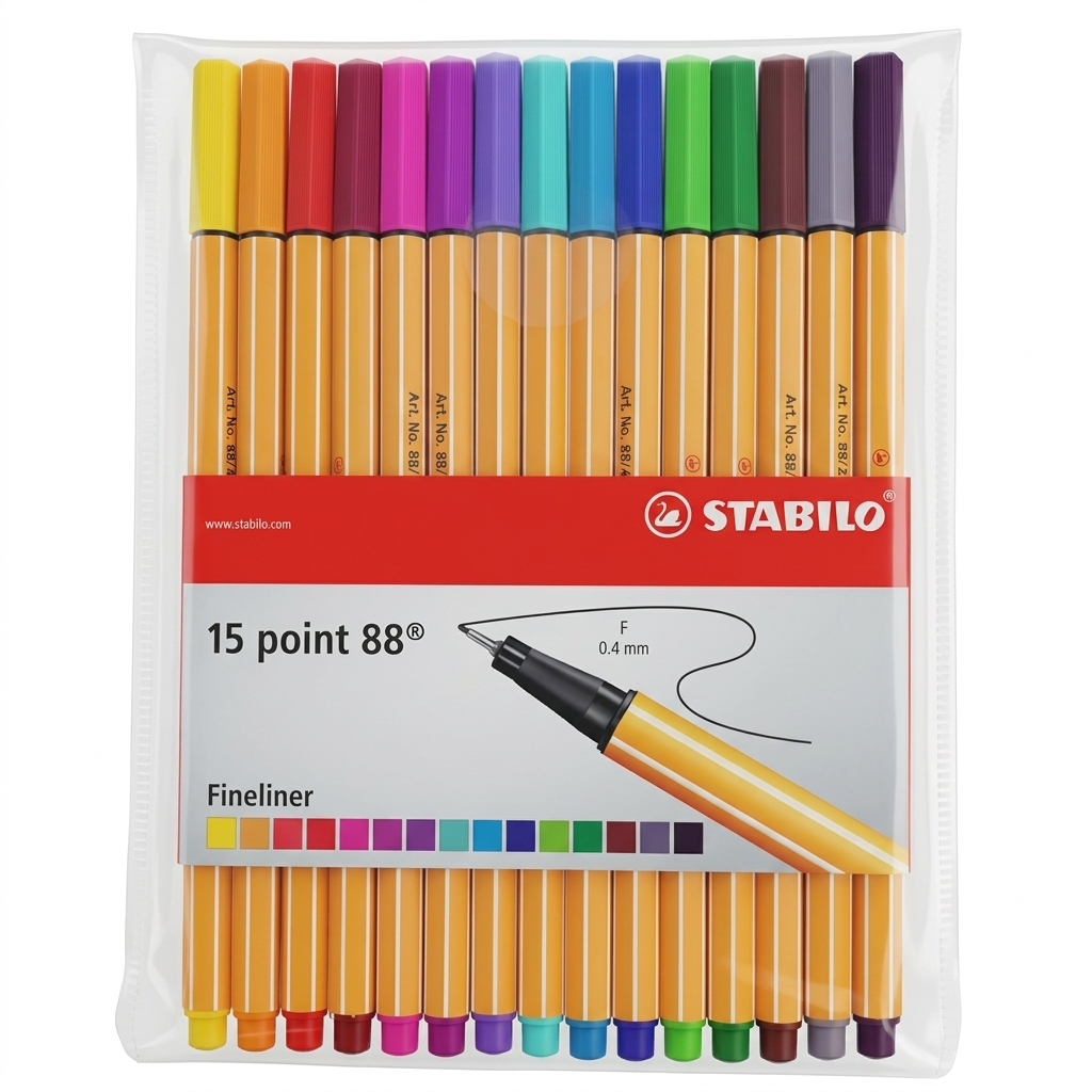 Stabilo Point 88 Fineliner Set | 15 Colors | 0.4mm